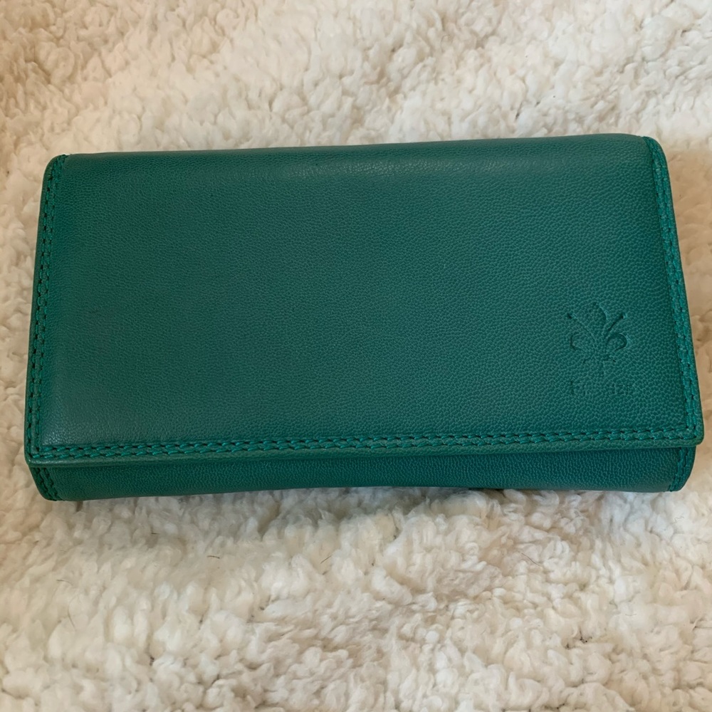 Teal Leather Wallet
